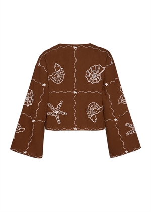 Seashell bluse Soft Brown Sissel Edelbo 
